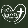 thumbnail image 5 of Wild Bobby His Grace Is Enough Heart Inspirational/Christian Men Graphic Tank Top, Forest Green, Small, 5 of 5
