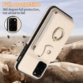 thumbnail image 7 of REQO Phone Case for Samsung Galaxy S20 5G 6.2 inch Wallet Cell Cover with Tempered Glass Screen Protector and Crossbody Strap Ring Stand RFID Credit Card Holder S 20 20S UW S2O G5 Women Girls Beige, 7 of 7