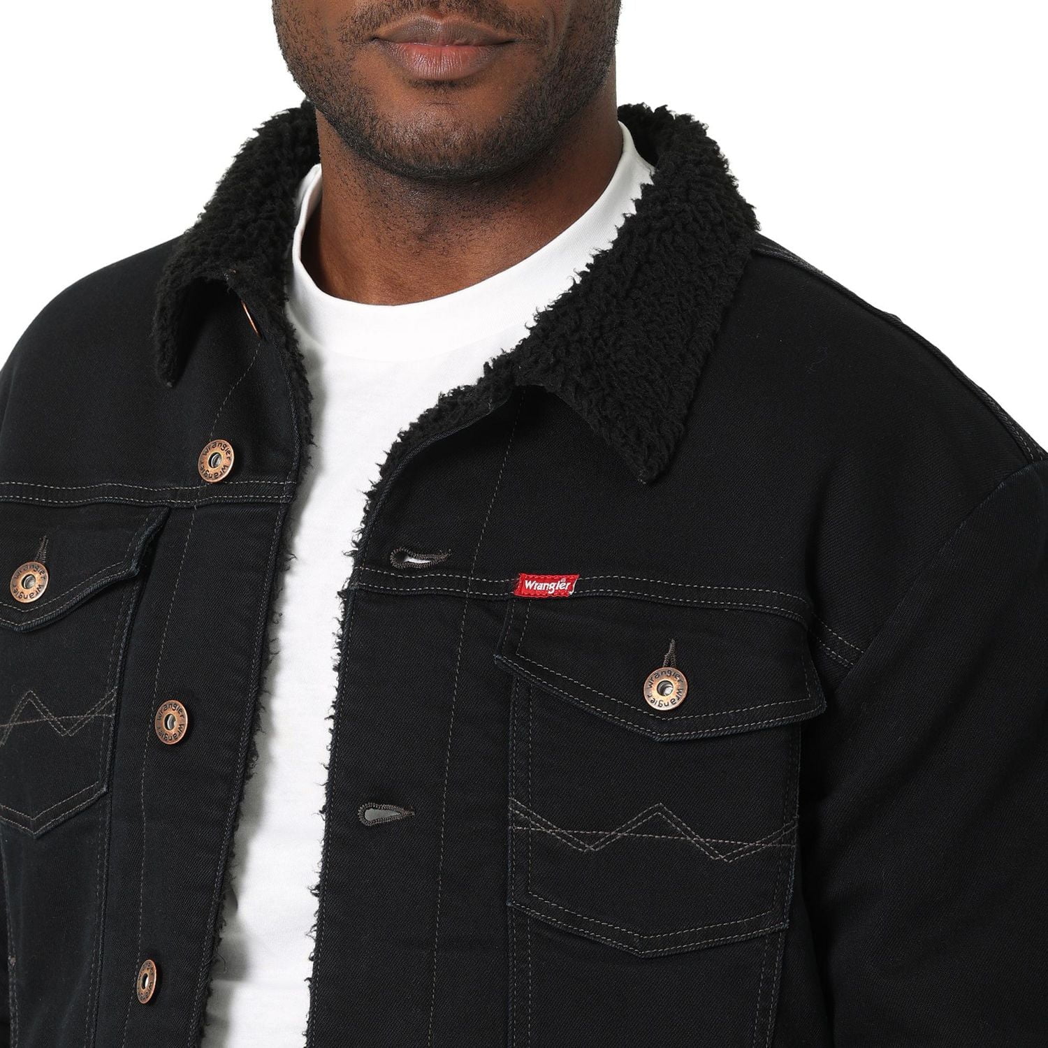 Wrangler Sherpa Lined Denim Jacket