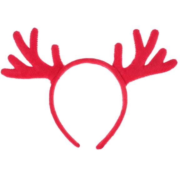 Toyvian Holiday Headbands for Women Antlers Headband Deer Antler Headband Resin Red 1Pcs
