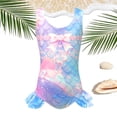 thumbnail image 6 of Shadoumai Girls Swimsuit One Piece Size 8 Tummy Control Tankini Lightweight Solid Color Bathing Suit Swimwear Set Girl Spaghetti Strap, 6 of 6