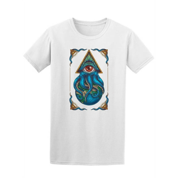 Octopus Gov Earth Tattoo T-Shirt Men -Image by Shutterstock, Male Small