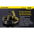 thumbnail image 4 of Combo: Nitecore HC90 Rechargeable XM-L2 LED Headlamp w/NL189 3400mAh Rechargeable Battery  and  USB Car  and  Wall Adaptors, 4 of 19