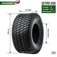 thumbnail image 4 of Set 2 WANDA 13x5.00-6 Lawn Mower Utility Cart Turf Tires 13x5x6 /4 ply - 13014, 4 of 5