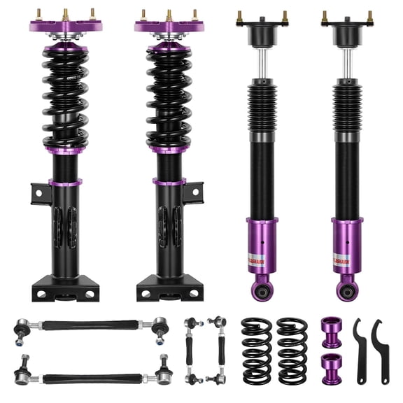 SPEEDWOW Coilovers Shocks Kits for 2008-2014 Mercedes-Benz C-Class W204 C300 C250, 32 Levels Damper Adjustable Coilovers Suspension Struts Kit