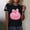 #604-Black, variant on Womens Autumn T-Shirt, Shiny Glitter Breast Cancer Awareness Pumpkin Print, Short Sleeve Round Neck Top for Fall Fashion and Casual Wear
