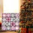 thumbnail image 4 of Juego de 44 Piezas de Adornos de Bolas de Navidad, Gotas Colgantes, Adornos Colgantes Livianos para de Navidad para Halloween, Cafés Y Vacacione Plata Rosa, 4 of 6