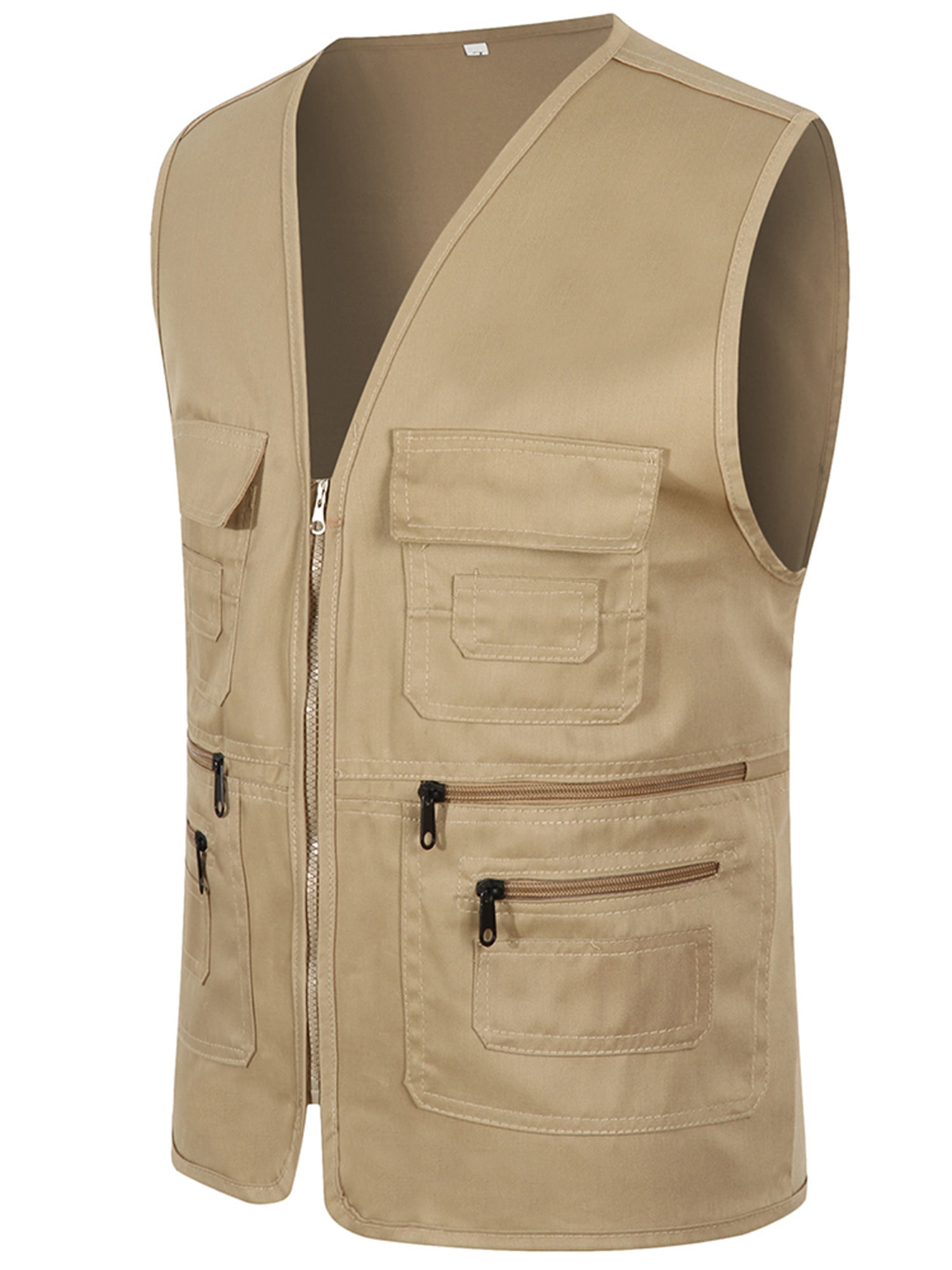 Multi Pockets Fishing Vest Outdoor Hunting Waistcoat Travel Casual Camo Jacket 