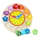 thumbnail image 3 of Reloj educativo con forma de madera, bloques de formas geométricas, juego de partido, regalos para bebé, juguete, 3 of 5