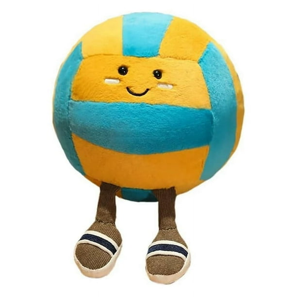 Peluche Cojín Con Forma De Balón De Voleibol, De 28 Cm, Suave Y Decorativo, Para Regalar A Amantes Del Deporte