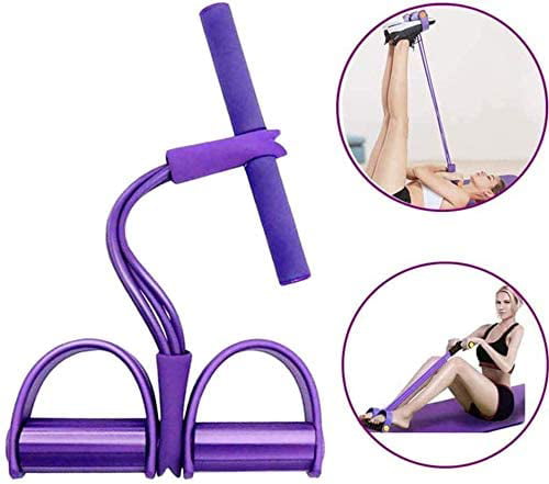 Portable Pilates Bar Kit with Resistance Band Yoga Pilates Stick Yoga Exercise Bar with Foot Loop for Yoga,Stretch,Sculpt,Twisting,Sit-Up Bar Resistance Band 