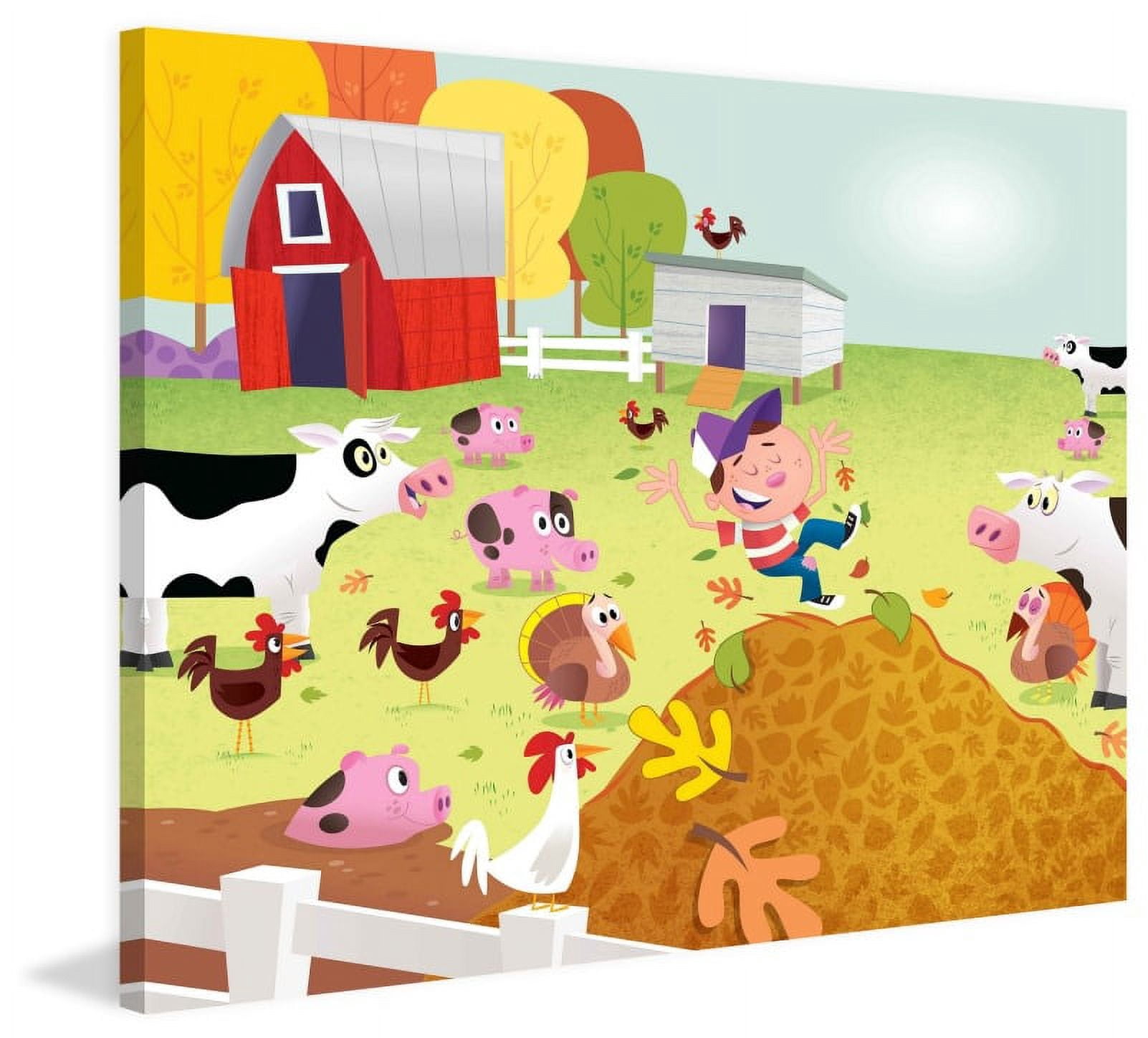 Marmont Hill "Farm" by Curtis Painting Print on Canvas