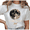 White-1, variant on UNISHE Women's Full Moon Copy Moon Joy Warm Celestial Graphic Short Sleeve T-shirt Relaxed Fit