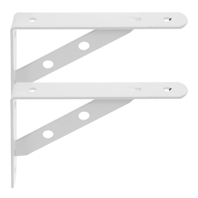 unbranded 2Ud Soportes De Pared De Metal Para Estantes Con Triangular Y Fuerte Soporte