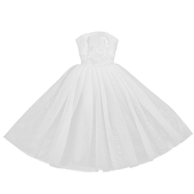 de Princesa con de Tubo de Moda para 1/6 Doll Party Accs White