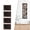 Brown, variant on ZFSBZBS Hanging Picture Frames,4 Openings Collage Photo Frames Casual Style Engineered Wood Frames for Vertical Pictures for Wall Decor,White