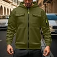 thumbnail image 2 of LUOGENLI Chandails à Capuche pour Hommes Designer Classique Mode Chandail à Capuche avec Poche avant Style Cardigan Léger pour Tenue Décontractée Chandails à Capuche pour Hommes Chandail à Enfiler Graphique Vert Taille TG, 2 of 4
