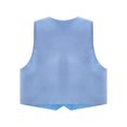thumbnail image 4 of iiniim 5Pcs Toddler Baby Boys Birthday Party Outfit Set Tuxedo Blazer Jacket with Shirt Bow Pants Vest Suit Size 9M-14 A Blue 2, 4 of 7