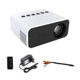 thumbnail image 1 of Injueey Mini proyector de vídeo LED, opción portátil, Android, Wifi, Bluetooth, Beamer, compatible con HD 1080P, cine en casa, cine YT500 Sistemas de cine en casa, 1 of 6