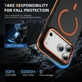 thumbnail image 5 of Allytechgroup Magnetic Case for Apple iPhone 17, with Camera Lens Kickstand [Compatible with Magsafe & Car Mount] Hybrid TPU PC Back Cover Shockproof Phone Case for Women Men, Orange, 5 of 8