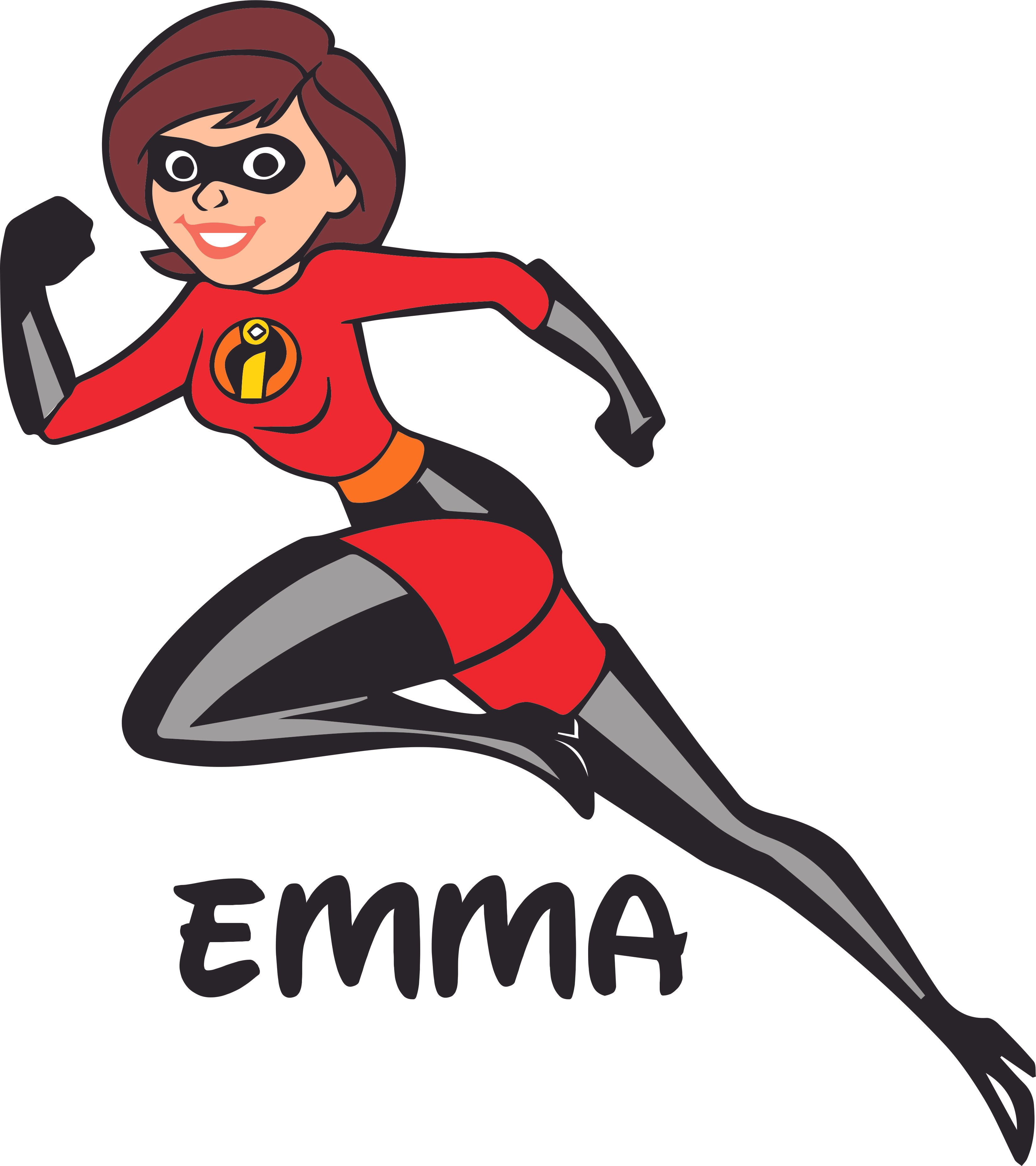 The Incredibles Giant Wall Decals Elastigirl Flash Violet Stickers Kids decor 