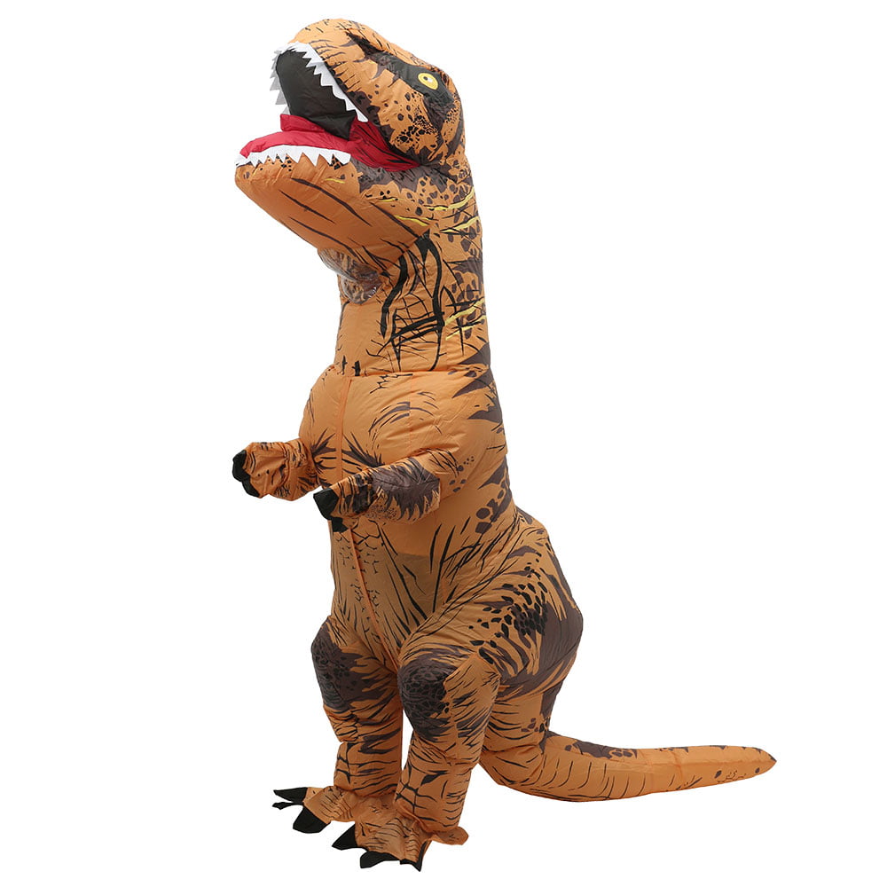 Details about   Adults Kid Inflatable T-REX Costume Dinosaur Halloween Blow up Outfits UHG