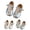 Silver, variant on Girls Leather Ballet Shoes Wide Toe Flats Elegant Pearl Princess Shoes Ballerina Mary Janes for Infant/Toddler/Little/Big Kids