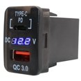 thumbnail image 1 of carga rápida Qc3.0 del cargador Usb del coche de 30x20m m con el tipo C del paladio para Toyota Afortunado Sencillez, 1 of 4