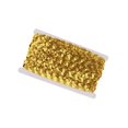 thumbnail image 1 of 13m Sequins Paillette Ribbon Trim Braid Trim Lace DIY Sewing Clothing Gold, 1 of 8