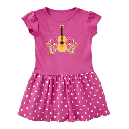 

Inktastic Guitar with Florals for Cinco De Mayo Gift Toddler Girl Dress