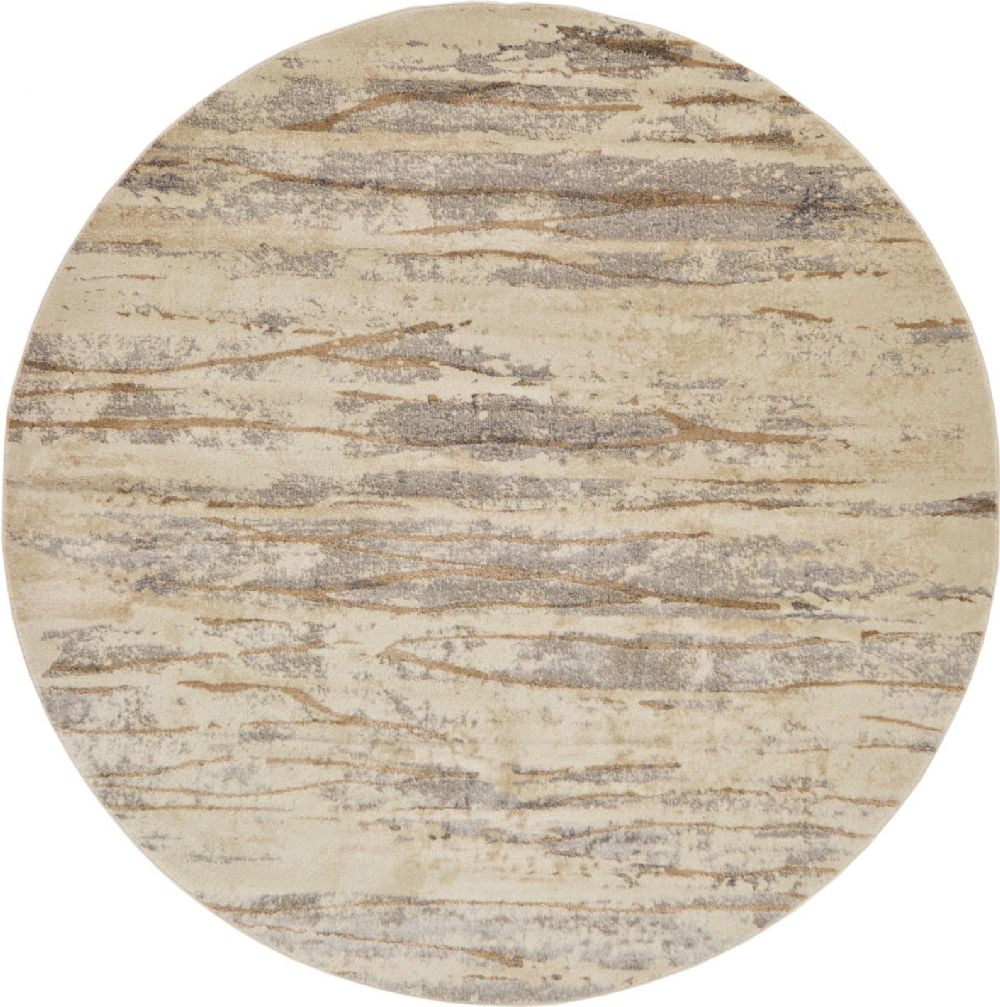Traditional Arielle Collection Area Rug in Neutral Color and Rectangle