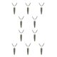 thumbnail image 2 of Guardurnaity Abalorio de columna hexagonal, hallazgos exquisitos, colgantes colgantes de aniversario hechos a mano, accesorios de dijes de cristal, piedra Piedra brillante 10piezas Guardurnaity CBP376027, 2 of 4