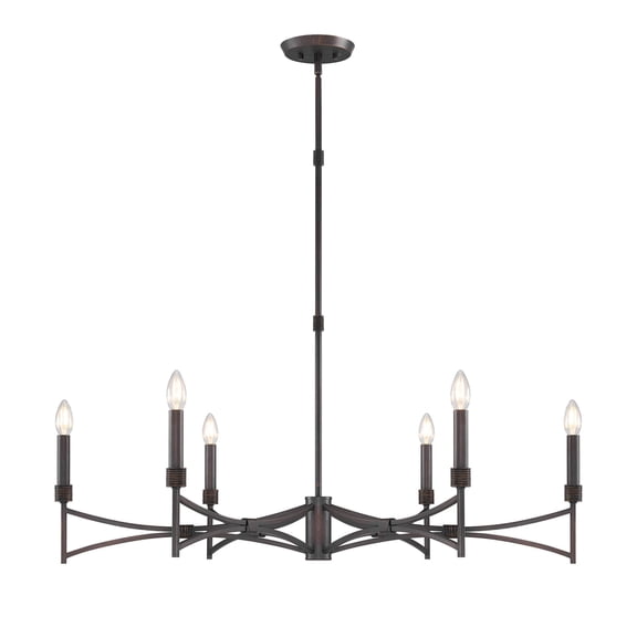 Gardner 6-Light Chandelier in Champagne Mist