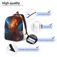 thumbnail image 4 of Yiaed Red And Blue Fire Dragon E Print Backpack, Premium Laptop Backpack, Travel Backpack for Women, Lightweight Backpacks, Comfortable Back Pack-Medium, 4 of 5