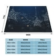 thumbnail image 6 of LNWH Super Soft Flannel Bed Blanket, Cozy Fluffy Warm All Seasons Winter Starlight Pattern Throw Blankets for Sofa Bedding, 60"x50", 6 of 8