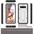 thumbnail image 2 of ArmadilloTek Vanguard Case Compatible with Samsung Galaxy S10 Military Grade Full-Body Rugged with Built-in Kickstand [Screenless Version] - White, 2 of 4
