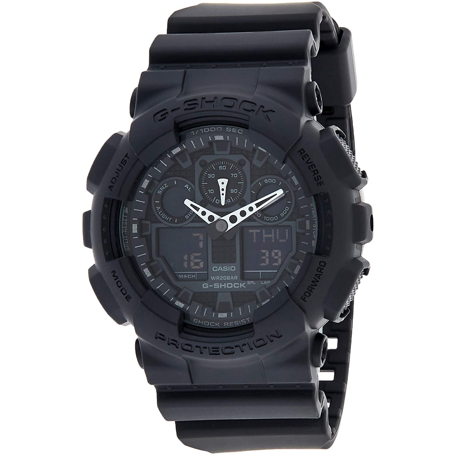 Casio GA100-1A1 G-Shock X-Large Black Ana / Digi Dial Resin Strap Men Watch NEW