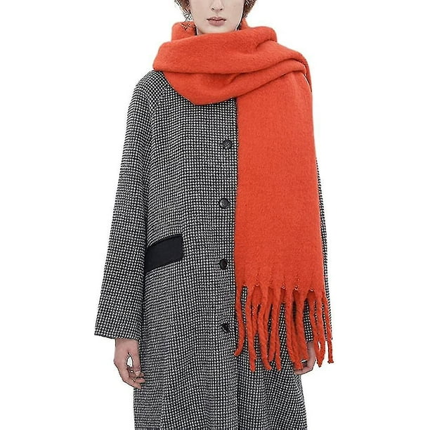 Thick best sale red scarf
