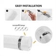 thumbnail image 2 of PVC Dust Collection Hose & 2 1/2In Ports 10Ft,Dust Collection Hose, PVC Fume Collection Hose for Dust Collection Systems, 2 of 7