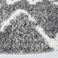 thumbnail image 3 of SAFAVIEH Berber Lula Distressed Shag Area Rug, Gray/Ivory, 6'7" x 6'7" Round, 3 of 11