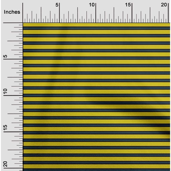 oneOone Cotton Silk Fabric Horizontal Stripe Print Fabric By Yard 42 Inch Wide