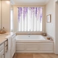 thumbnail image 3 of Spring Flowers Kitchen Curtains 63 Inch Length, Purple Lavender Floral Modern Pastoral Grommet Top Bedroom Living Room Curtains, Light Filtering Cafe Curtain Drapes 2 Panels Set 84''x63'', 3 of 9