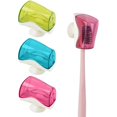 thumbnail image 1 of wonima02 , 3 Pack Toothbrush Head Covers Caps Holder Case Protector Box with Suction Cup Convenient for Bathroom Wall Mirror Home Outdoor Travel, 1 of 1