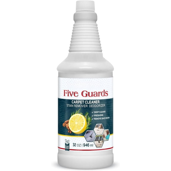 Upholstery Carpet Cleaner Shampoo Solution Machine Use, A Miracle Carpet Cleaner Stain Remover Deodorizing Formula, Use  Rug Carpets Pet and  Stains 32 fl oz