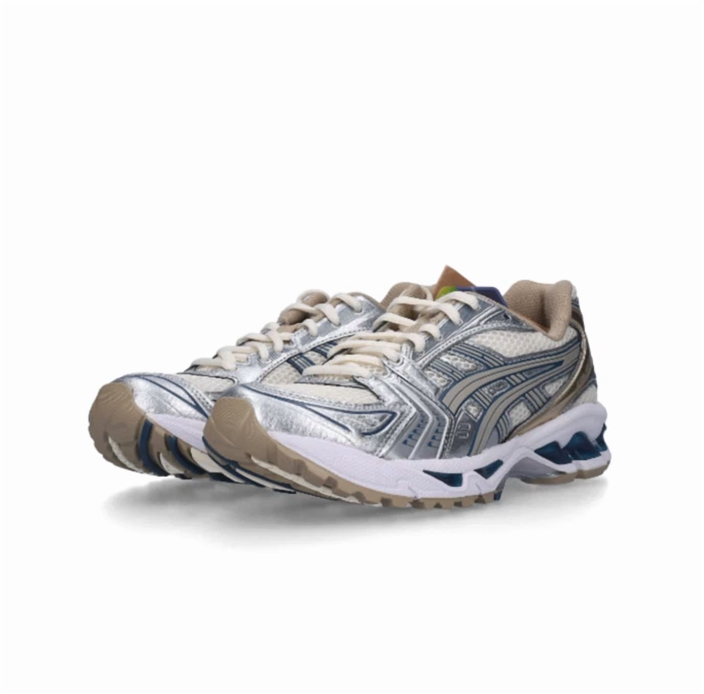 Asics Gel-Kayano 14 Cream Pure Silver Running Sneaker Shoes