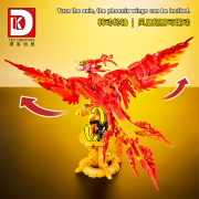 BESTSKY Fire Phoenix Building Colorful Blocks Toys for Ages 14 and Up Problem-Solving Magic Phoenix Collection Creative Blocks