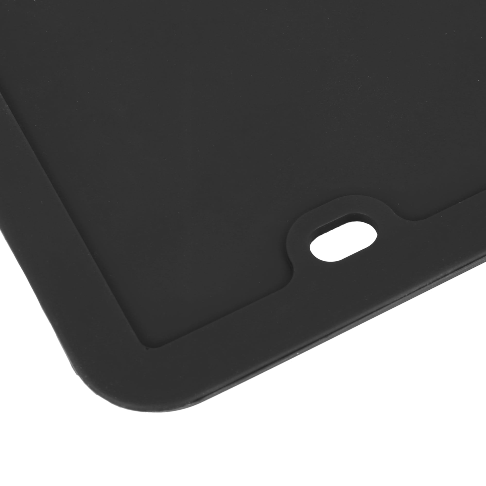 Unique Bargains 2 Pcs Black Silicone Vehicle Car License Plate Frame Water Shockproof 30x15x0.5cm