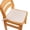 Beige, variant on Chair Pads for Dining Chairs Chair Cushions Square 16'' x 16'' Patio Seat Cushion with Strap Bistro Barstool Garden Furniture Washable
