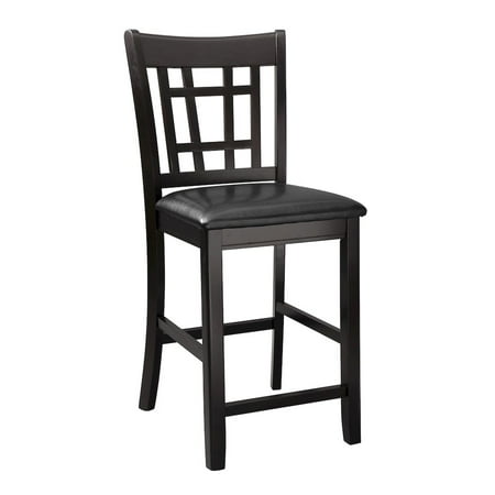 Lexicon Junipero Dark Cherry finish Counter Height Upholstery Chair (Set of 2)