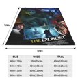 thumbnail image 4 of Manta de la película El Exorcista, manta de Halloween, manta de franela polar ultra suave para sala de estar, sofá cama, 4 of 8